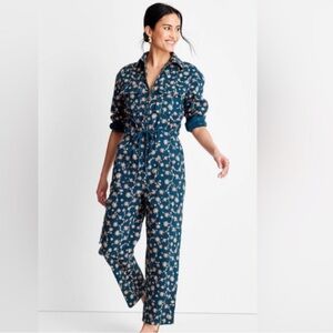 Future Collective Floral Blue Jumpsuit